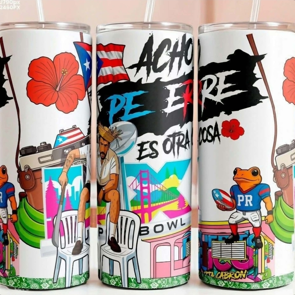 Colorful Graphic Tumbler Set
